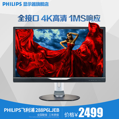 philips/飞利浦 288P6LJEB 28英寸4K电脑液晶显示器/屏幕 游戏屏