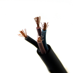 浙缆工程专用电力电缆4芯6平方橡套电缆YZ4*6 软护套电缆 100米