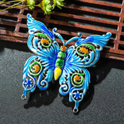 Thai Silver 925 enamel fashion Butterfly brooch new female enamel Joker brooch