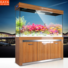 卡亚鱼缸水族箱中型玻璃超白锦鲤金鱼缸生态屏风欧式长方形大鱼缸