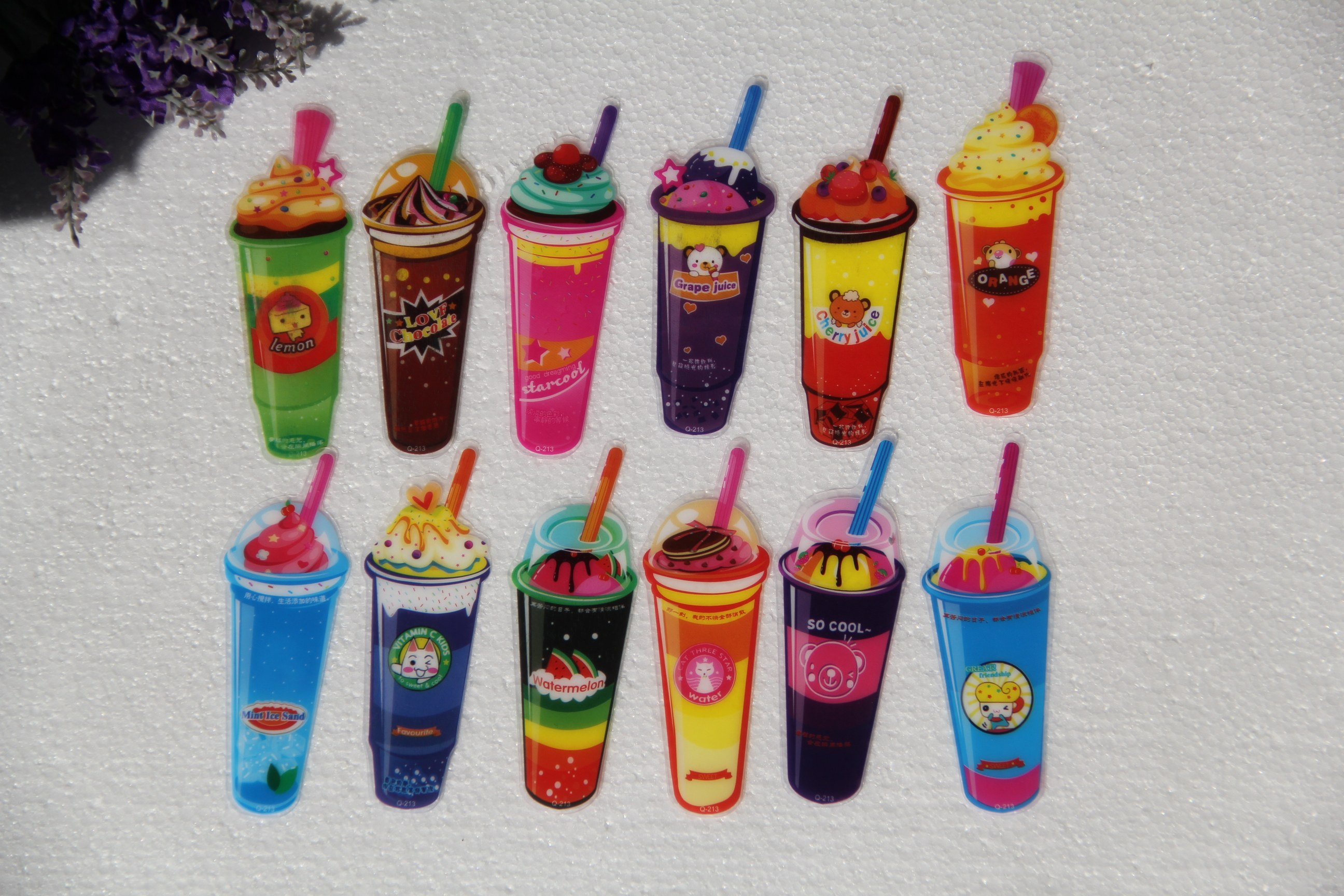 书签卡通68包冰激凌造型励志鼓励可爱学生奖品书签