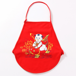 红色肚兜婴儿纯棉秋季儿童护肚1四季通用薄款3岁2男宝宝小孩夏季0