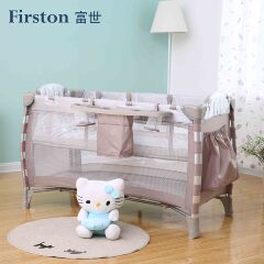 Firston婴儿床 多功能婴儿游戏床儿童床 欧式可折叠宝宝床