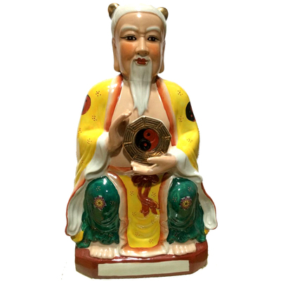 人祖伏羲神像 占卜八卦祖师王 开光风水辟邪任务神仙摆件
