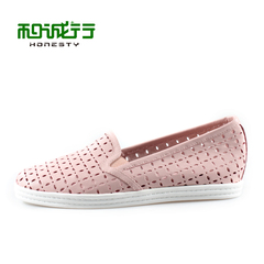 He Chenghang and spring of 2015 new hollow women's flat shoes College Fan Nv shoes 0820089