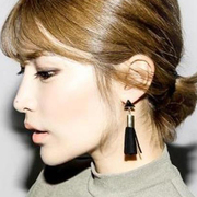 Fall/winter makeup new accessories earrings Crystal triangles fringed temperament Korea fashion women Jewelry Accessories