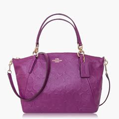 现货 蔻驰 COACH正品 真皮单肩手提包斜挎女包 F36058 紫色