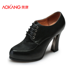 Aokang shoes new stylish and comfortable low cut women's high heels shoes fashion in Europe and America is mosaic quality