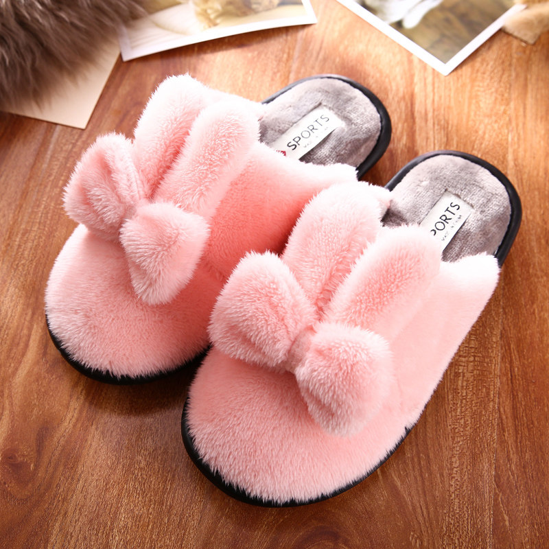 棉拖鞋女鼕季韓版可愛情侶室內牛筋厚底家居家月子鞋鼕天毛拖鞋男