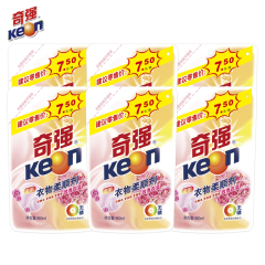 Keon/奇强 衣物柔顺剂460ml*6袋玫瑰花香 防静电柔软蓬松抗皱