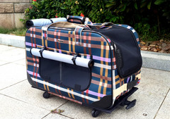 DODOPET多用宠物拉杆包拉杆箱狗背包外出便携包猫狗包四轮旅行箱