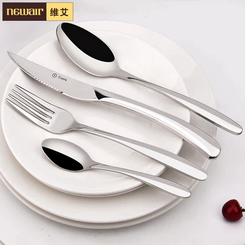 维艾公爵不锈钢西餐餐具全套欧式刀叉勺套装创意西式牛排刀叉套装产品展示图3