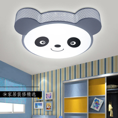 功夫熊猫创意卡通灯儿童灯LED吸顶灯儿童房间卧室灯男孩灯具包邮