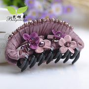 Bagen grass hair hand-beaded fabric pin grab clip hair accessories hair to grab Barrette Korean hairpin hair accessories