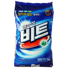 碧特 强力浓缩洗衣粉 袋装 3公斤 韩国原装进口 CJ LION 希杰狮王