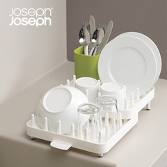 英国joseph joseph可调节餐具碗盘碗碟沥水架/多功能双层排水架