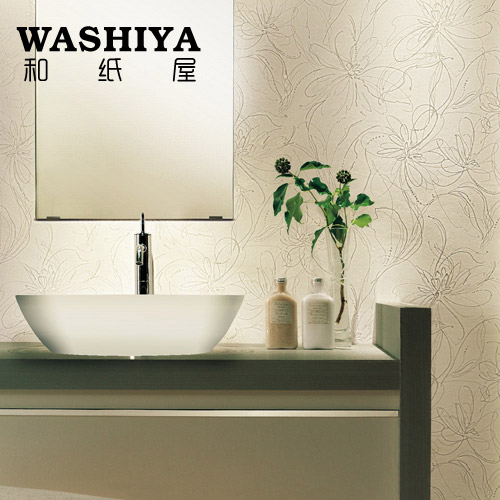 【和纸屋】抽象珠光 银丝 卫生间干区 进口日本墙纸壁纸 按米卖