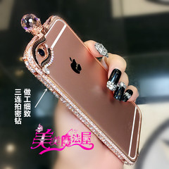 苹果6s手机壳镶钻边框奢华iphone6plus玫瑰金边框水钻潮流女款