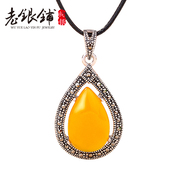 925 Silver necklace jewelry spring/summer woman ethnic fashion jewelry Topaz Thai silver chain of clavicle intramedullary Wild gift