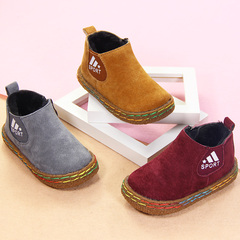 童鞋学步鞋1-2-3岁男宝宝鞋子冬季韩版婴儿棉鞋软底皮女雪地靴子
