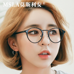 新款超轻眼镜框女韩版潮复古防辐射平光眼镜圆框眼镜架近视眼镜男