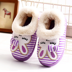 冬季新款可爱儿童棉拖鞋卡通包跟男女宝宝棉鞋防滑加厚居家保暖鞋