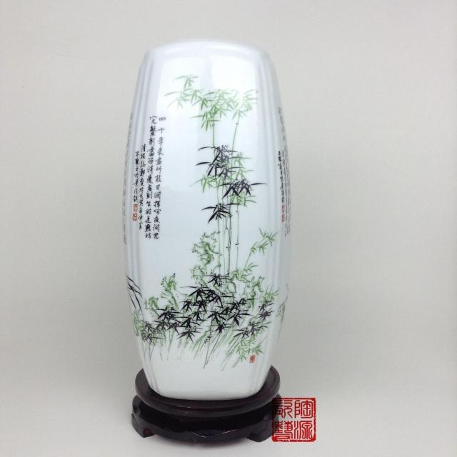 富贵竹插花瓶水培白色景德镇小陶瓷器客厅摆件家居装饰品梅兰竹菊