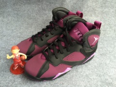 樱木现货 Air Jordan 7 Mulberry GS 黑紫 草莓442960-009