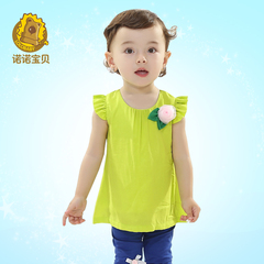 诺诺宝贝女童宝宝夏款婴儿套装夏装婴儿服装一周岁半岁1-2-3岁