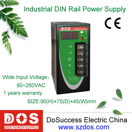 点石60W数显导轨式工业电源供应器EPR-60-24PV厂家直销DC24V2.5A