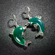 Thai Prince original fashion 925 sterling silver Dolphin jewelry fashion earring ear simple