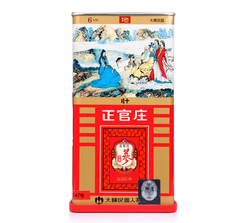 韩国正官庄高丽红参 6年根原支参  韩国原装进口  地参20支150g