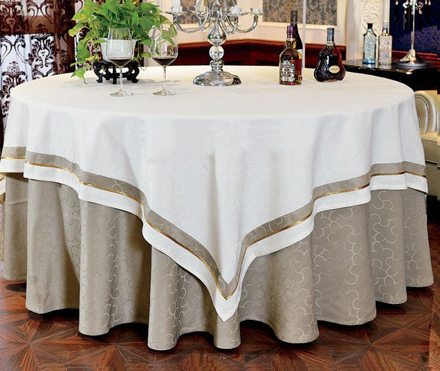 桌布高档欧式酒店会所饭店餐厅圆方方形餐桌桌布