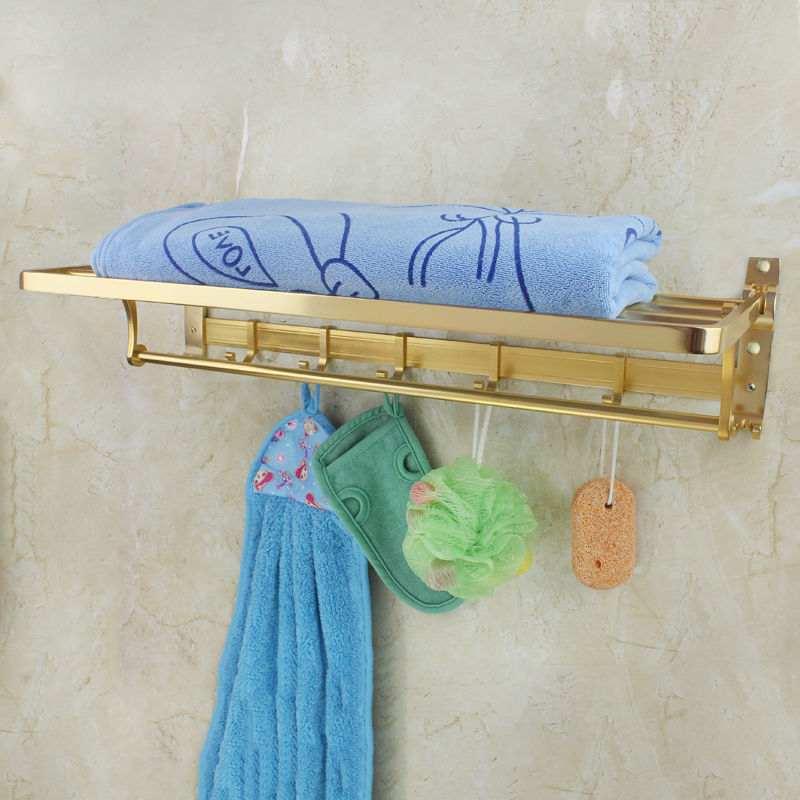Nine Yap golden Towel rack Towel rack Space aluminum Bathroom Accessories suit Bathroom Shelves TOILET Towel hangingin the Family/Personal Cleaning Tools , Sanitary appliances/Bathroom accessories , Bathroom Jiaojia/Shelf category - from Buy2taobao.com to provide professional Taobao agent buy service