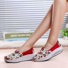 MI Ka 2015 new women shake shoes with wedges in the Korean version of the cake recreational shoes asakuchi shoes platform