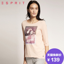 【包邮】新品 ESPRIT EDC女士时尚短袖T恤-095CC1K010吊牌价159