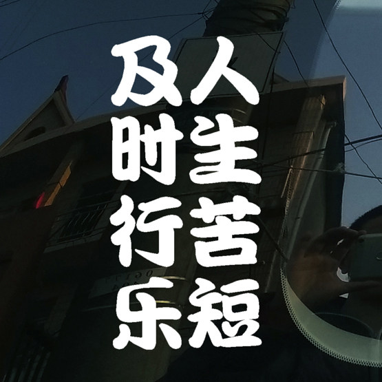 人生苦短及时行乐反光防水汽车贴花车窗汽车装饰贴