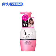 保税区发花王莉婕liese卷发空气感蓬松定型泡沫进口摩丝男女200ml