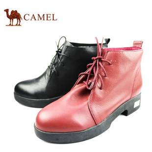 新加坡專櫃紀梵希 CAMEL 駱駝2020秋冬舒適牛皮女靴子短靴單靴A203007055專櫃正品 新加坡奢侈品