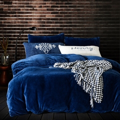 韩版纯色法莱绒四件套加厚冬珊瑚绒被套床单床笠单人1.8m床上用品