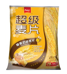 super超级蜂蜜奶油麦片 早餐即食营养麦片 添加澳洲燕麦片 600g