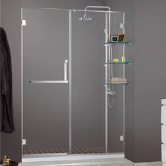 莱博顿一字玻璃隔断门浴室隔断玻璃门卫生间淋浴玻璃隔断NWK6231