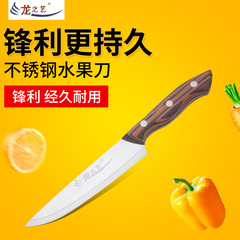 龙之艺水果刀手工锻打刀具不锈钢削皮刀多功能切菜器削皮小刀