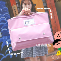 韩国ulzzang东大门原宿软妹粉色方形手提卡通名片学生双肩包书包