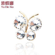 Ya-na Korean version of the authentic elegant Butterfly brooch jewelry pins white-collar women corsage accessories