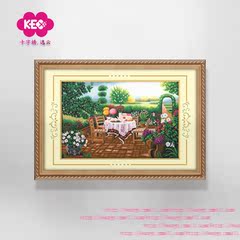 精准印花KEC十字绣系列正品 风景F260春意盎然新款客厅餐厅画