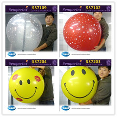 卡通气球乳胶球 圆 S36单颗 Sempertex气球 哥伦比亚36英寸印花球