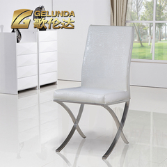 歌伦达 古典美人鱼交叉不锈钢五金餐椅高档现代时尚现代 椅子C964