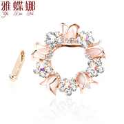 Mail ya na grade Opal Tulip rhinestone brooch shawl chain Korea scarf buckle brooches dual-use