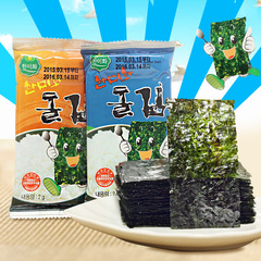 韩国进口韩美禾海苔2g*10包 休闲即食海苔零食香脆好吃的小吃